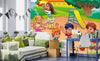 Dimex Kids in Playground Papier Peint 375x250cm 5 bandes ambiance | Yourdecoration.fr