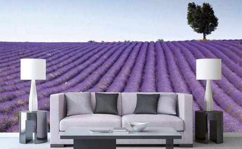 Dimex Lavender Field Papier Peint 375x250cm 5 bandes ambiance | Yourdecoration.fr