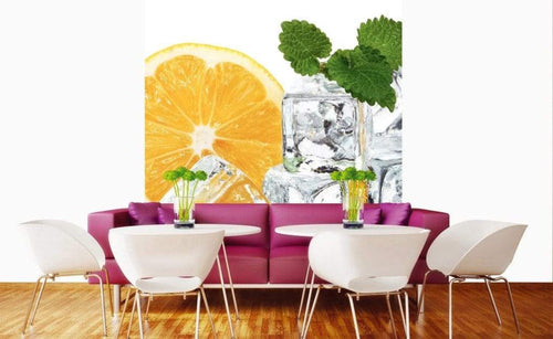 Dimex Lemon and Ice Papier Peint 225x250cm 3 bandes ambiance | Yourdecoration.fr