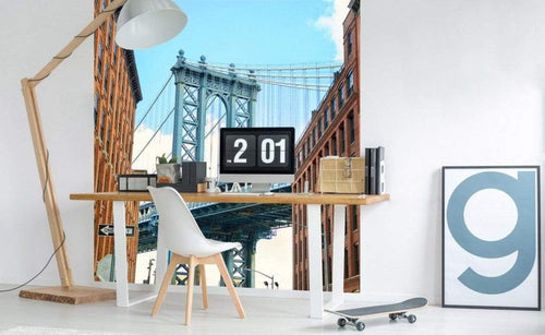 Dimex Manhattan Bridge Papier Peint 225x250cm 3 bandes ambiance | Yourdecoration.fr