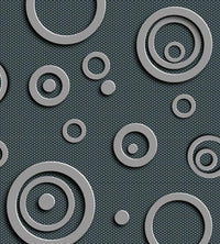 Dimex Metal Circles Papier Peint 225x250cm 3 bandes | Yourdecoration.fr