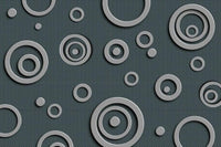 Dimex Metal Circles Papier Peint 375x250cm 5 bandes | Yourdecoration.fr