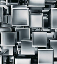 Dimex Metal Cubes Papier Peint 225x250cm 3 bandes | Yourdecoration.fr