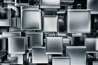 Dimex Metal Cubes Papier Peint 375x250cm 5 bandes | Yourdecoration.fr