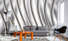 Dimex Metal Strips Papier Peint 375x250cm 5 bandes ambiance | Yourdecoration.fr