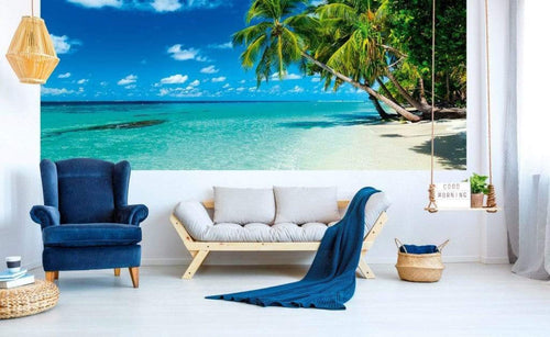 Dimex Paradise Beach Papier Peint 375x150cm 5 bandes ambiance | Yourdecoration.fr