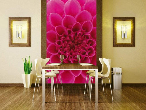 Dimex Pink Dahlia Papier Peint 150x250cm 2 bandes ambiance | Yourdecoration.fr