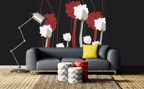 Dimex Plant Papier Peint 225x250cm 3 bandes ambiance | Yourdecoration.fr