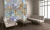 Dimex Portugal Tiles Papier Peint 225x250cm 3 bandes ambiance | Yourdecoration.fr