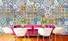 Dimex Portugal Tiles Papier Peint 375x250cm 5 bandes ambiance | Yourdecoration.fr
