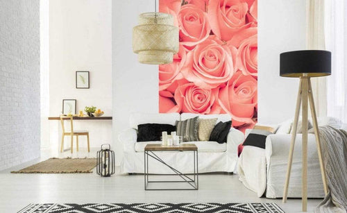 Dimex Roses Papier Peint 150x250cm 2 bandes ambiance | Yourdecoration.fr