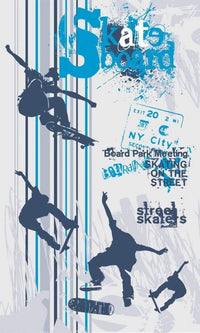 Dimex Skate Papier Peint 150x250cm 2 bandes | Yourdecoration.fr