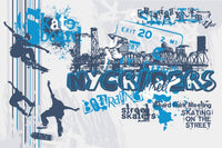 Dimex Skate Papier Peint 375x250cm 5 bandes | Yourdecoration.fr