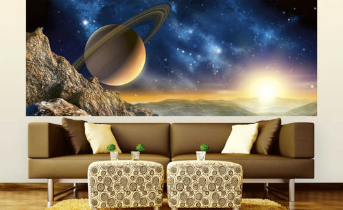 Dimex Spacescape Papier Peint 375x150cm 5 bandes ambiance | Yourdecoration.fr