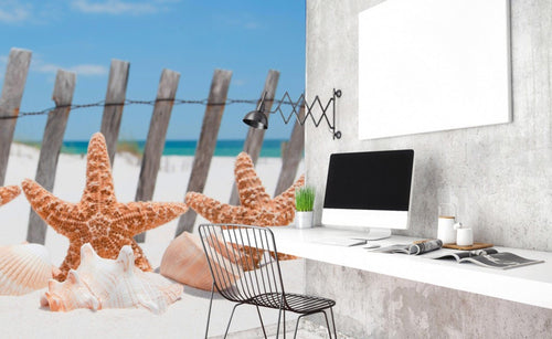 Dimex Starfish Papier Peint 225x250cm 3 bandes ambiance | Yourdecoration.fr