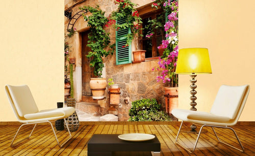 Dimex Street Garden Papier Peint 225x250cm 3 bandes ambiance | Yourdecoration.fr