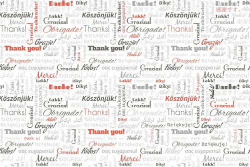 Dimex Thank You Papier Peint 375x250cm 5 bandes | Yourdecoration.fr