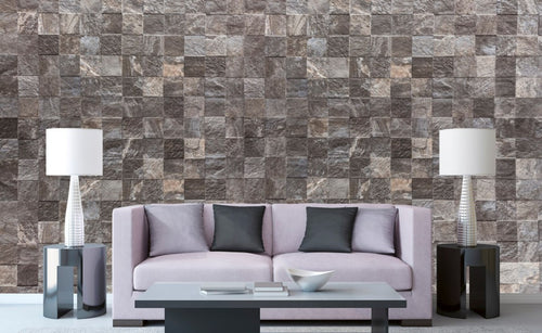 Dimex Tile Wall Papier Peint 375x250cm 5 bandes ambiance | Yourdecoration.fr
