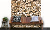 Dimex Timber Logs Papier Peint 225x250cm 3 bandes ambiance | Yourdecoration.fr