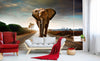Dimex Walking Elephant Papier Peint 375x250cm 5 bandes ambiance | Yourdecoration.fr