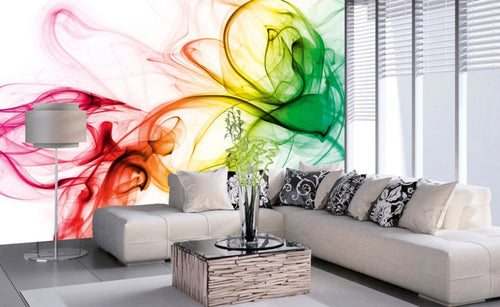 Dimex Warm Smoke Papier Peint 375x250cm 5 bandes ambiance | Yourdecoration.fr