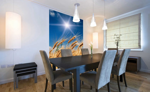 Dimex Wheat Field Papier Peint 150x250cm 2 bandes ambiance | Yourdecoration.fr