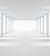 Dimex White Corridor Papier Peint 225x250cm 3 bandes | Yourdecoration.fr