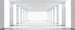 Dimex White Corridor Papier Peint 375x150cm 5 bandes | Yourdecoration.fr