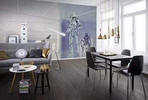 Komar Star Wars Classic RMQ Stormtrooper Hallway Papier Peint Intissé 500x250cm 10 bandes ambiance | Yourdecoration.fr