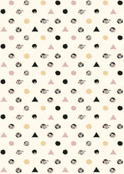 Komar Dumbo Angles Dots Papier Peint Intissé 200x280cm 4 bandes | Yourdecoration.fr