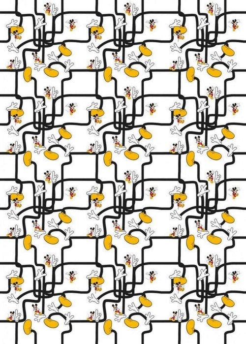 Komar Mickey Mouse Foot Labyrinth Papier Peint Intissé 200x280cm 4 bandes | Yourdecoration.fr