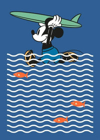 Komar Mickey gone Surfing Papier Peint Intissé 200x280cm 4 bandes | Yourdecoration.fr