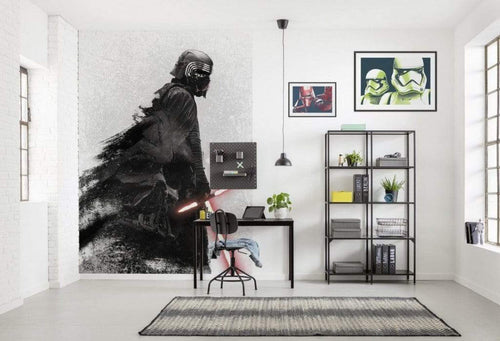 Komar Star Wars Kylo Vader Shadow Papier Peint Intissé 200x280cm 4 bandes ambiance | Yourdecoration.fr