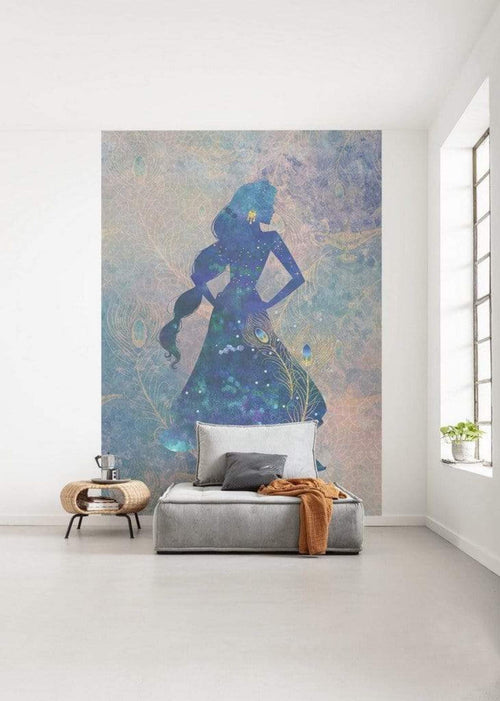 Komar Jasmin Silhouette Papier Peint Intissé 200x280cm 4 bandes ambiance | Yourdecoration.fr