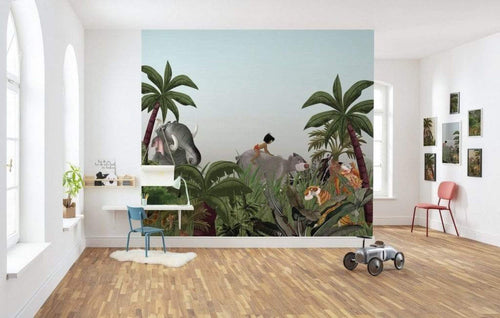 Komar Jungle Book Papier Peint Intissé 300x280cm 6 bandes ambiance | Yourdecoration.fr