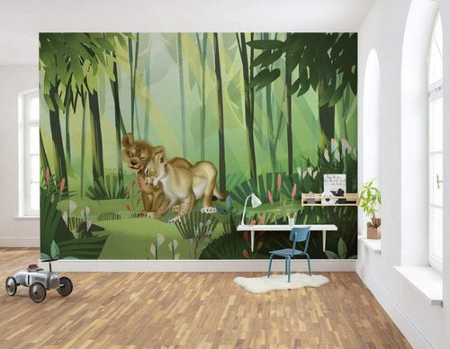 Komar The Lion King Love Papier Peint Intissé 400x280cm 8 bandes ambiance | Yourdecoration.fr