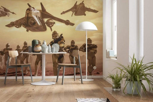 Komar Star Wars Classic Clone Trooper Papier Peint Intissé 400x280cm 8 bandes ambiance | Yourdecoration.fr