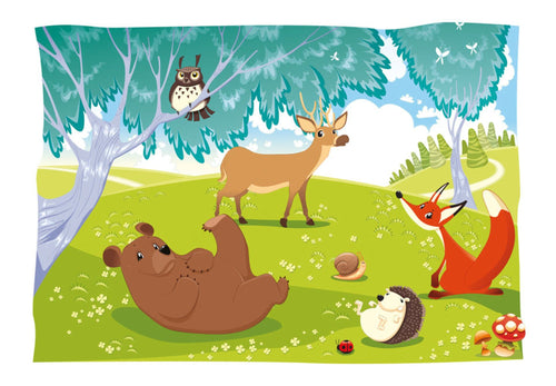 Papier Peint - Funny animals - Intissé