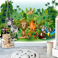 Papier Peint - Jungle animals - Intissé