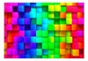Papier Peint - Colourful Cubes - Intissé