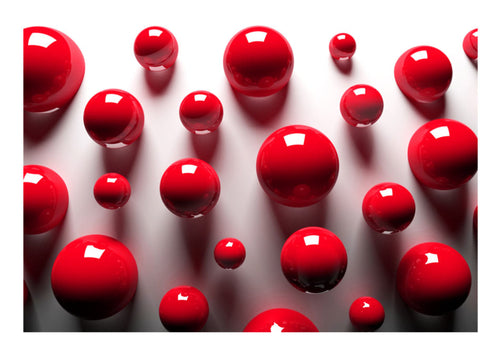 Papier Peint - Red Balls - Intissé