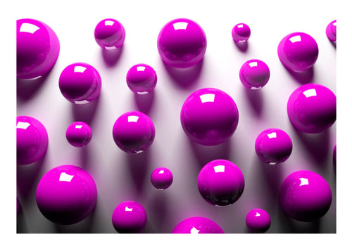 Papier Peint - Purple Balls - Intissé