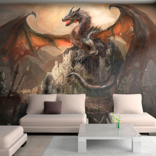 Papier Peint - Dragon Castle - Intissé