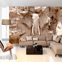 Papier Peint - Elephant Carving South Africa - Intissé