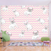 Papier Peint - Sweet Puppies - Intissé
