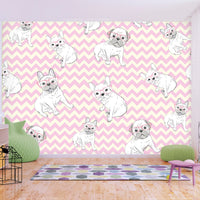 Papier Peint - Sweet Puppies - Intissé