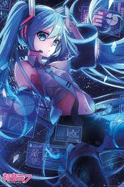 GBeye Hatsune Miku Screen Affiche Art 61x91,5cm | Yourdecoration.fr