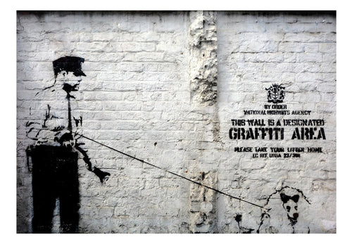 Papier Peint - Banksy Graffiti Area - Intissé