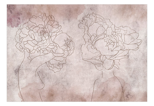 Papier Peint - Flowery Wardrobe - Intissé