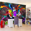Papier Peint - Graffiti Colourful Attack 200x140cm - Intissé